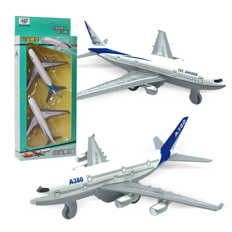 2Pcs/Set Kids Glider Airliner Aircrafts Toy Mini Alloy Pull Back Camouflage Airplane Plane Model Toy Children Outdoor Toys Games 1