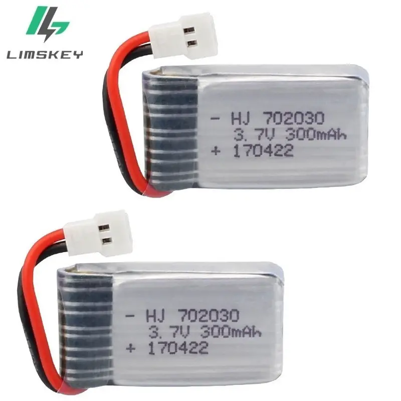 2Pcs/Sets 3.7V 300Mah Lipo Battery For E55 Udi U816 U830 F180 Fy530 Remote Control Helicopter 3.7V 300Mah 15C Xh Plug Wholesale 1