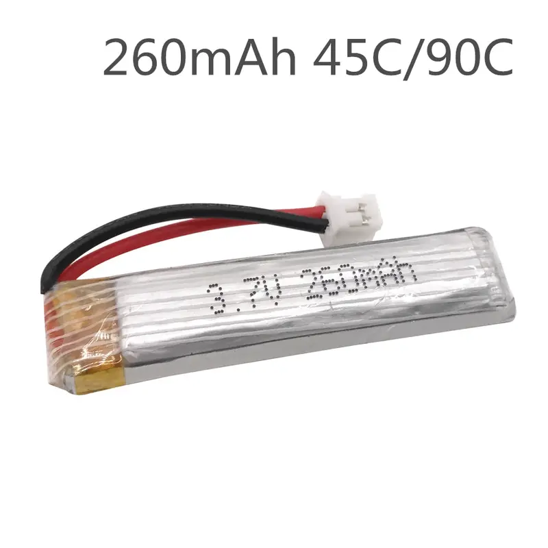 3.7V 260Mah 45C / 90C 1S 3.8V Lipo Battery Ph2.0 Plug Connecor For Happymodel Mobula7 For Us65 Uk65 Qx65 Drone Fpv Part 1