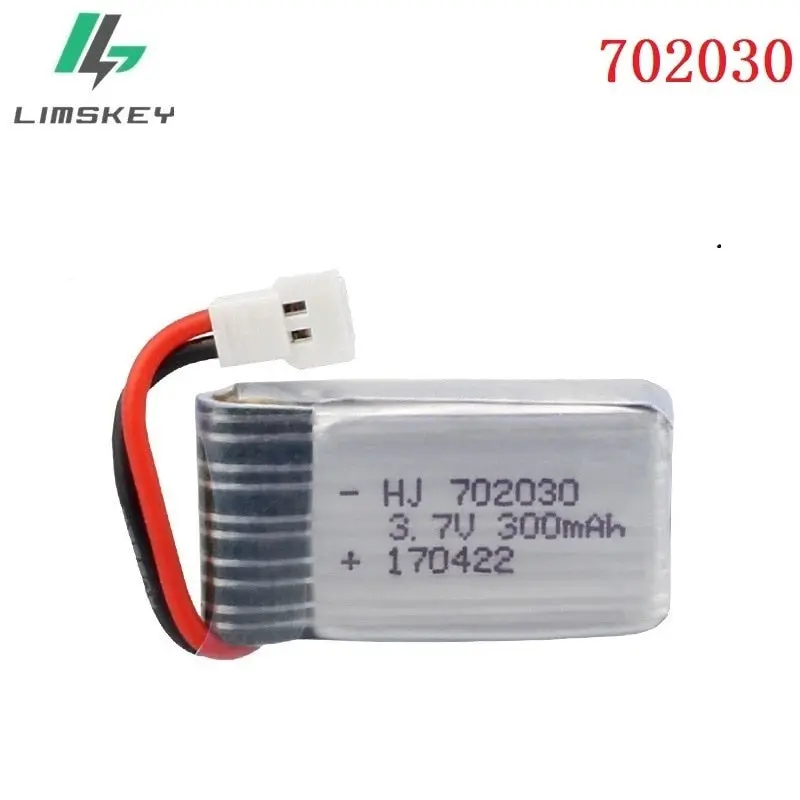 3.7V 300Mah Lipo Battery For Udi U816 U830 F180 E55 Fq777 Fq17w Hubsan H107 Syma X11c Fy530 Rc Helicopter 3.7V 300Mah 25C 702030 1