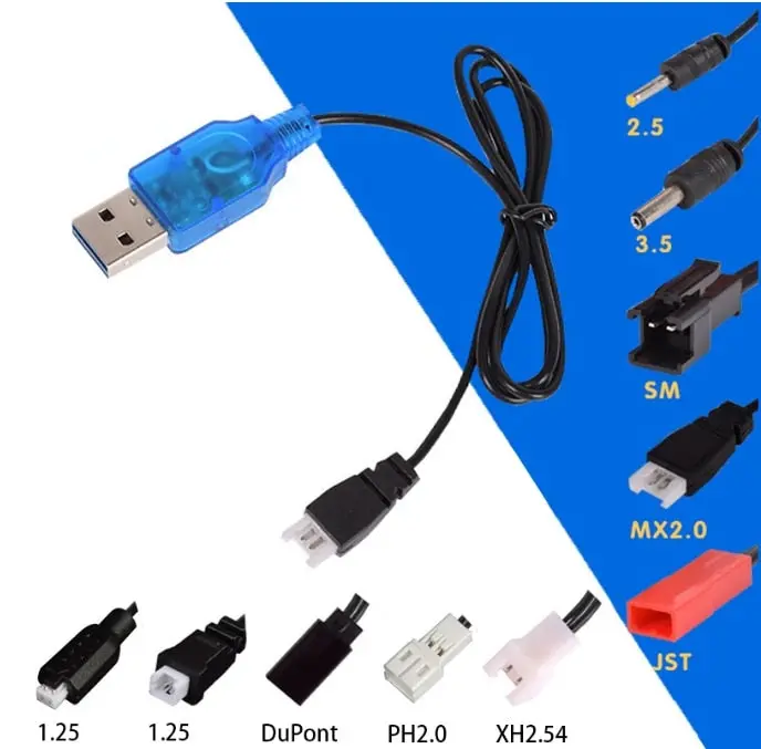 3.7V Charger Lipo Battery Intelligence Usb Drone Electric Rc Toys Airplane Model R/C Helicopter Music Story Machine Charger Part 1
