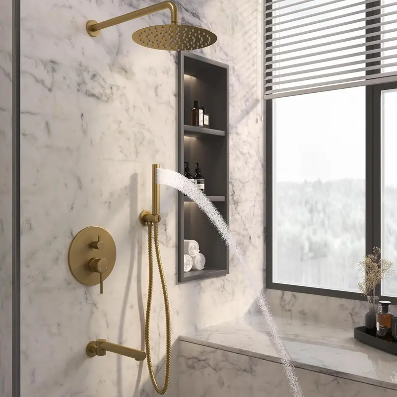 3 Function Shower Faucet Set 10" G111462 1