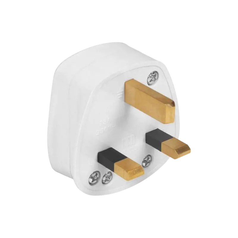 3 Pin Male Fused Plug 13A 1