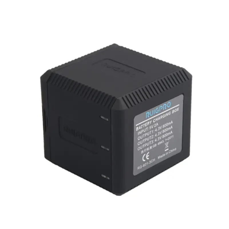 3-Way Slot Battery Charger Led Charging Box Carry Case Battery Housing For Gopro Hero 7 6 5 Accessories 2