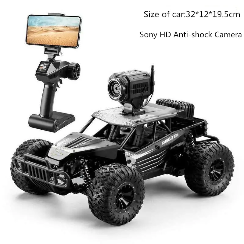 32Cm High-Speed Rc Rock Car With Wifi Hd Camera Off-Road Smart Vehicle Car Mobile Phone Control Car Model Racing Buggy Toy 1
