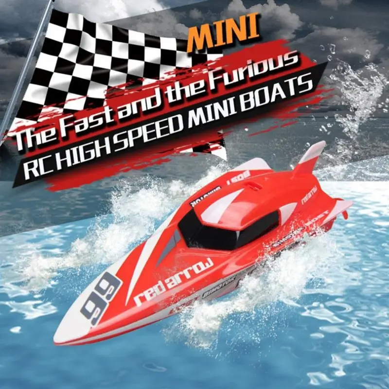 3312M 2.4Ghz Rc Ship Boat 4 Channels High Speed Mini Racing Boat Waterproof Rechargeable Speedboat Children Toy 1