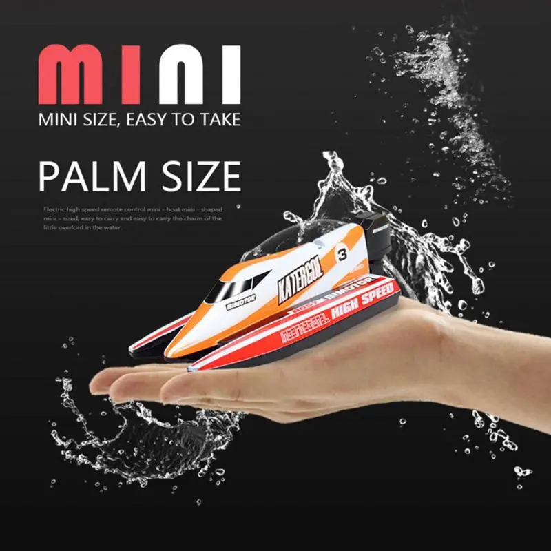3312M F1 2.4Ghz Rc Boat 4 Ch High Speed Mini Racing Boat Drop Bruise Rechargeable Powerful Speedboat Children Toy 1