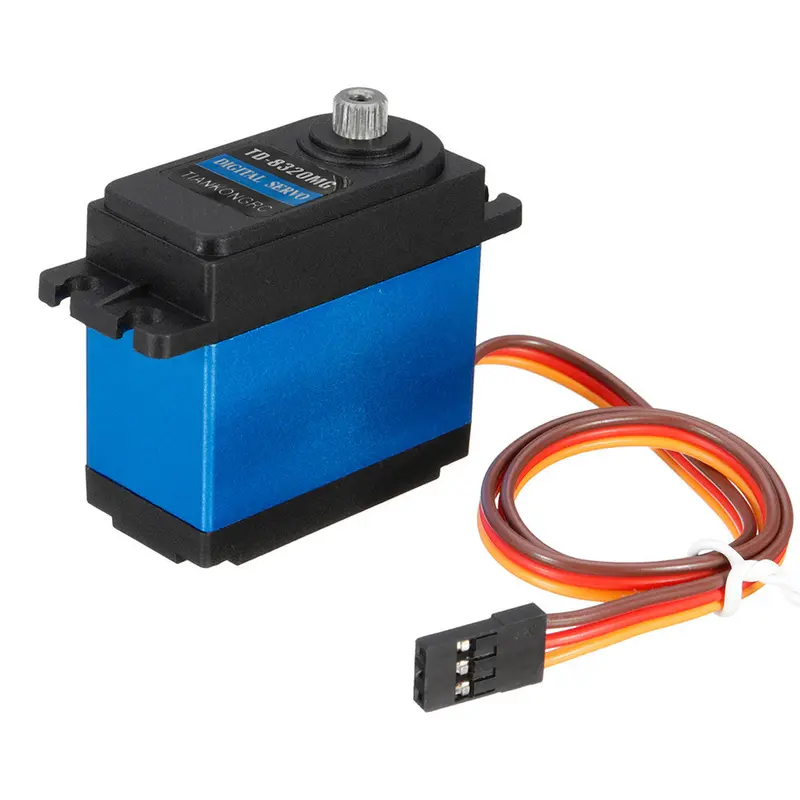 360° 20Kg Waterproof High Torque Metal Gear Rc Servo Motor Car Helicopter Boat 1