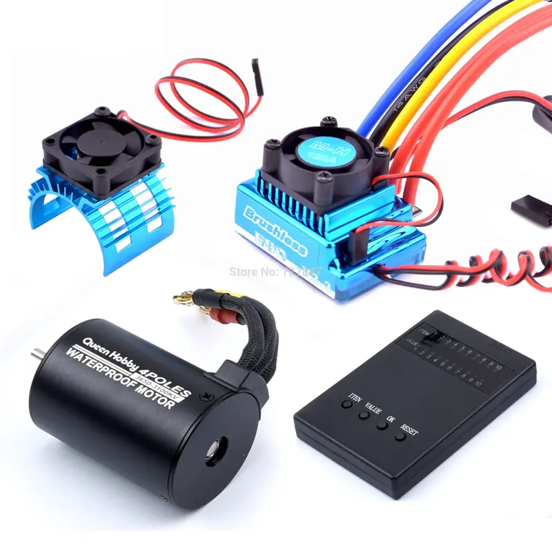 3650 3100Kv Brushless Motor & 45A 60A 80A 120A Brushless Esc With Program Car Combo For 1:10 Rc Car Rc Boat Part 1