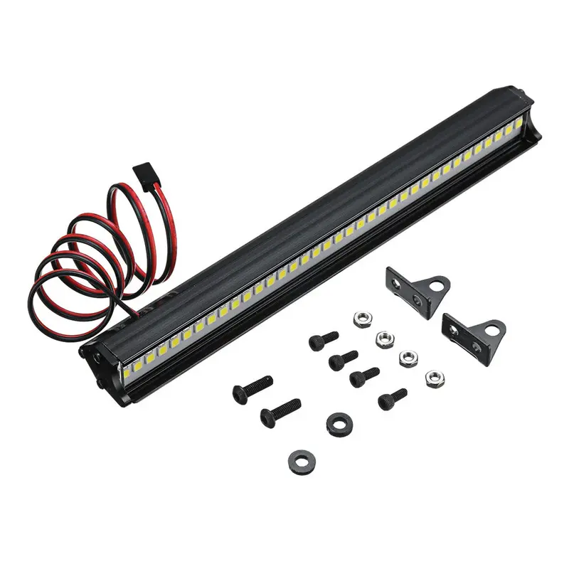36Led Super Bright Led Light Bar Roof Lamp Set For 1/10 Traxxas Trx4 Scx10 90046 Crawler Rc Car 1