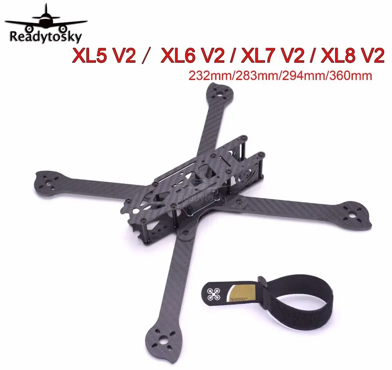 3K Full Carbon Fiber Truex Xl5 V2 232Mm/ Xl6 V2 283Mm / Xl7 V2 294Mm / Xl8 V2 360Mm/Xl9 V2 390Mm Arm 4Mm Freestyle Frame For Fpv 1