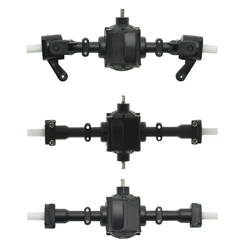 3Pcs Front Middle Rear Bridge Axle W/ Metal Gear For Q60 Q64 Eat02 Fy004a B36 Mn77 1/16 6Wd Rc Car 1