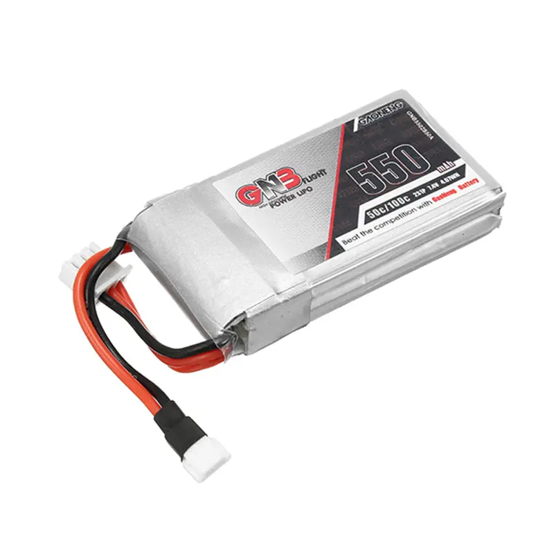 3Pcs Gaoneng Gnb 7.4V 550Mah 50C Lipo Battery White Plug 2