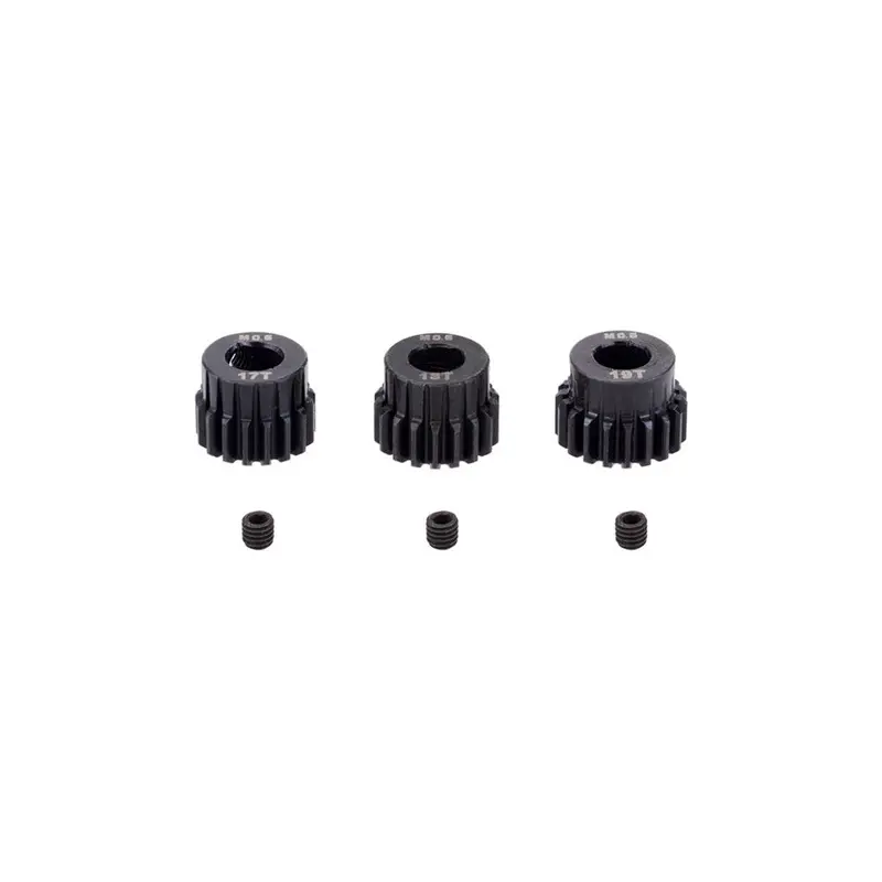 3Pcs M0.6 17T-28T Metal Pinion Motor Gear For 5Mm Shaft 1/8 Rc Car Engine Spare Parts 1