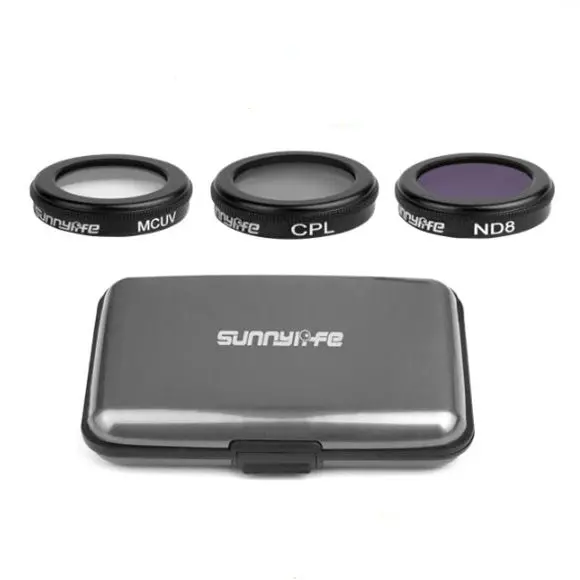 3Pcs Set Nd4+Nd8+Nd16/Mcuv+Cpl+Nd8 Camera Lens Filter For Dji Mavic 2 Zoom Rc Drone 1