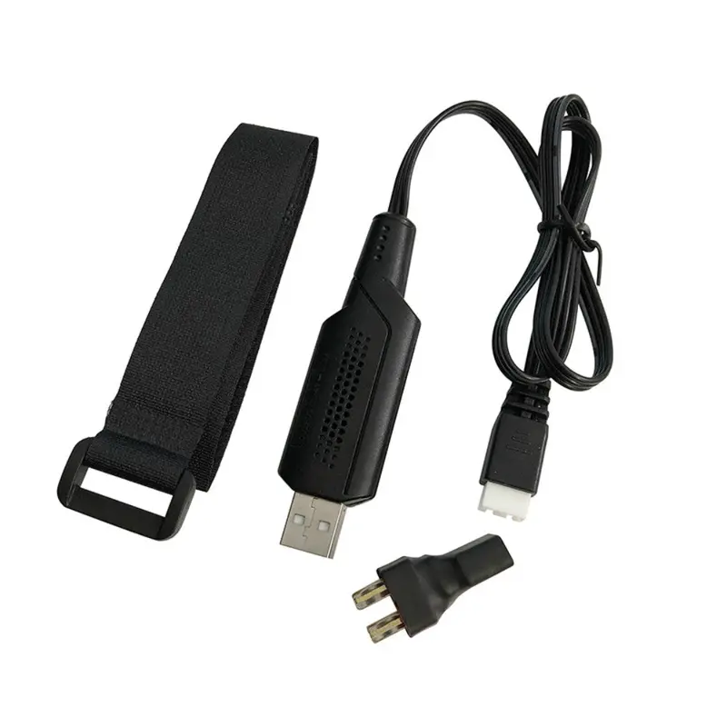 3Pcs Xinlehong Dual Battery T Plug Conversion Wire Usb Charger For 7.4V Rc Lipo Spare Parts 1