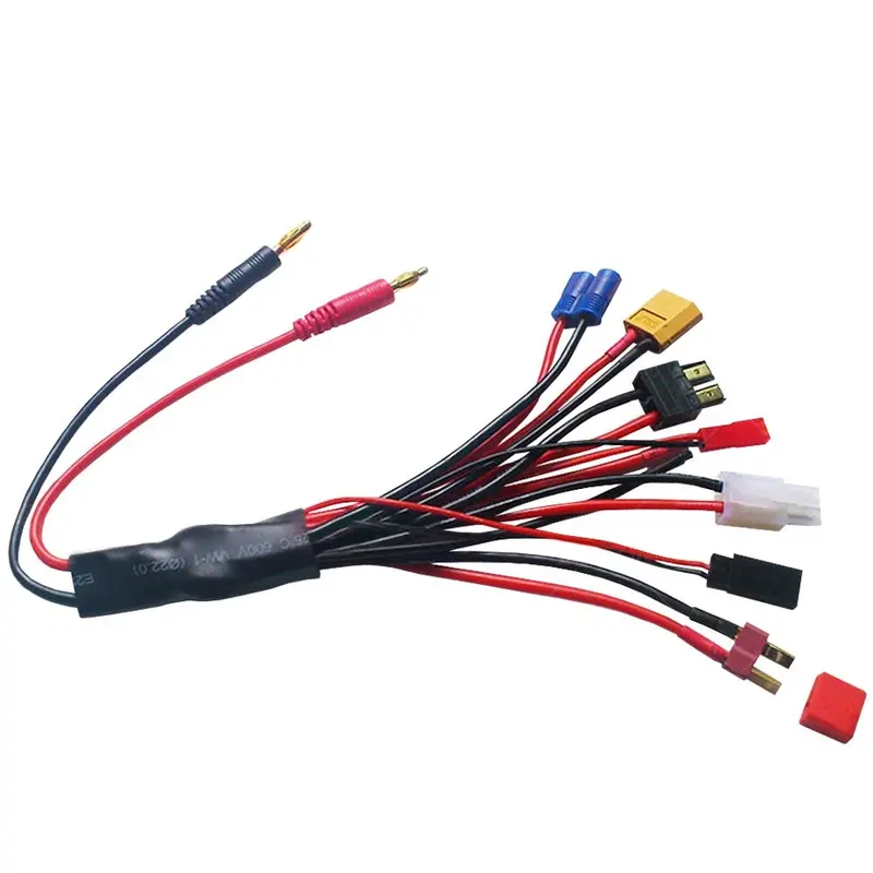 4.0Mm Banana Connector To Female Tamiya Futaba Trx Ec3 Jst Xt60 Multifunctional Lipo Charger Rc Charger Adaptor 1
