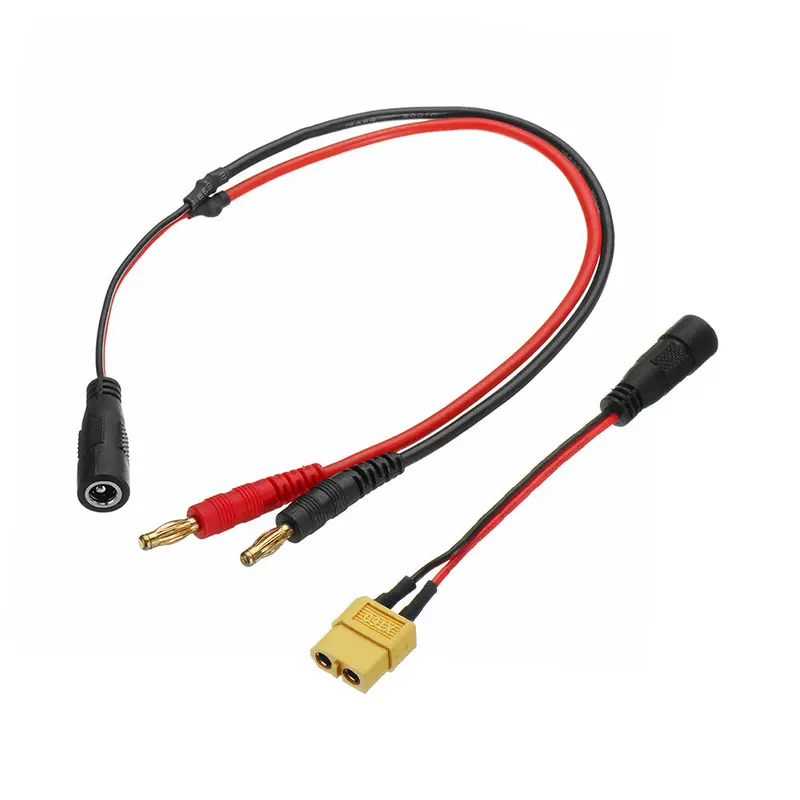 4.0Mm Banana Xt60 Plug  To Fatshark Fpv Goggles Lipo Battery Charging Cable For Imax B6 Charger 1