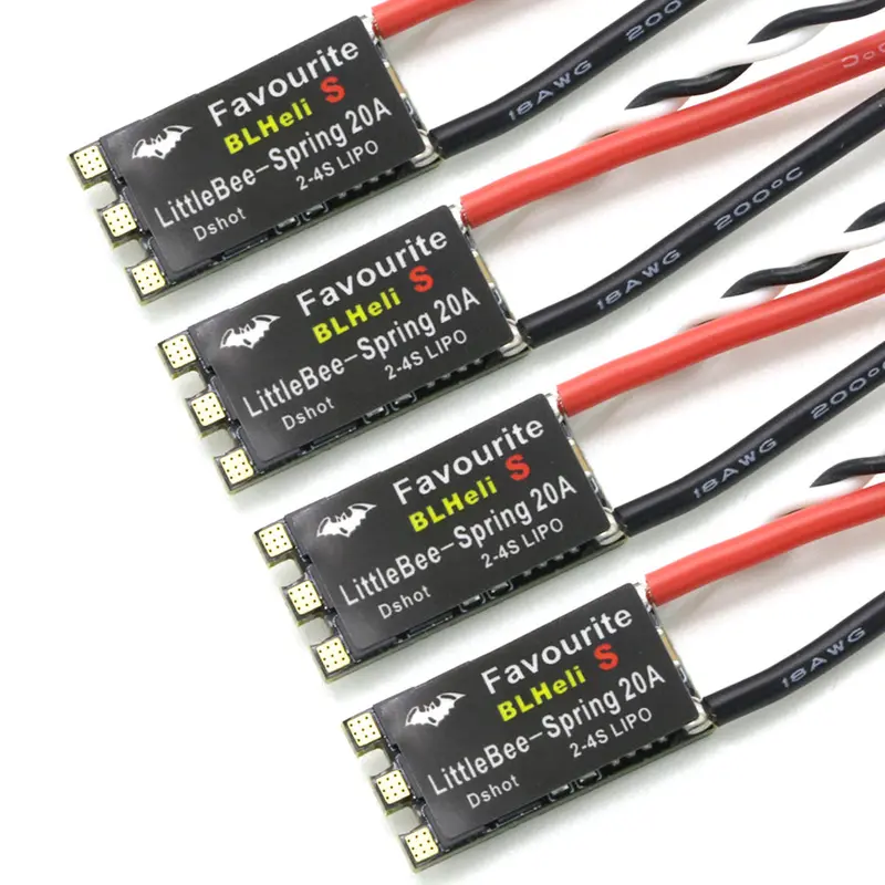 4 / 8 Pcs Favourite Fvt Littlebee 20A-S 20A S Esc Blheli_S Blheli S Opto 2-4S Support Mulitshot Oneshot125 Oneshot42 Multicopter 1