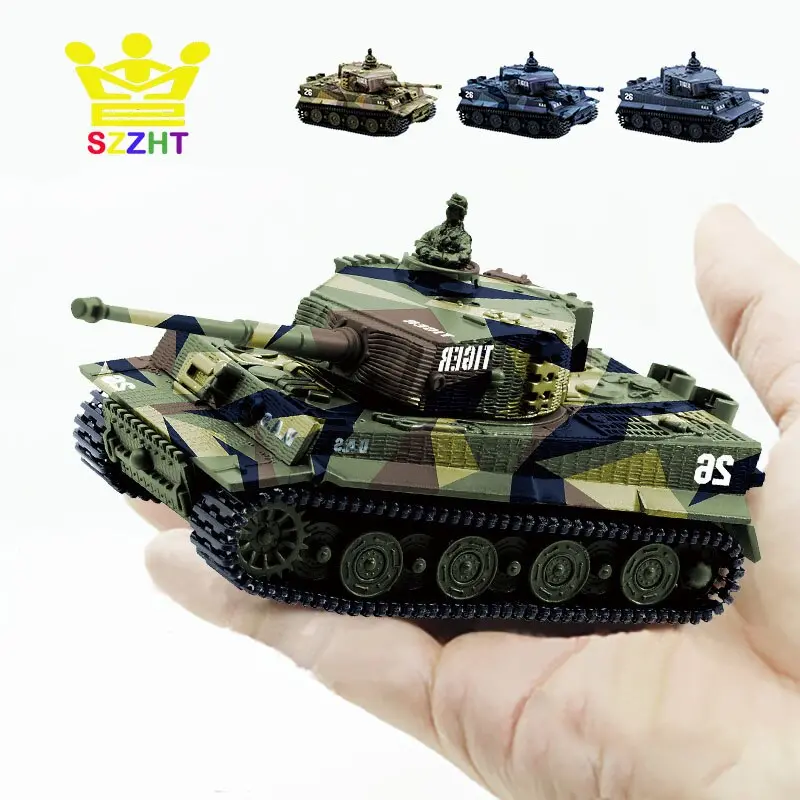 4 Colors Mini Tiger Military Battle Rc Tank Remote Radio Control Army Panzer Armored Children Electronic Toys For Boys Kids Gift 1