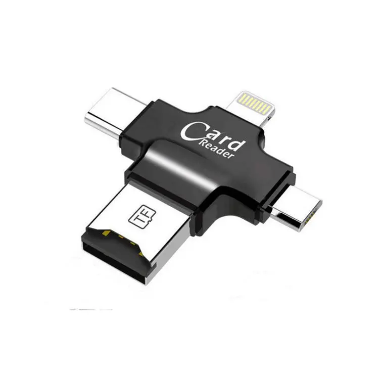 4-In-1 Multifunction Tf Card Reader Lighting Android Type-C Usb Interface For Hubsan Zino H117s Fimi X8 Se Rc Drone 1