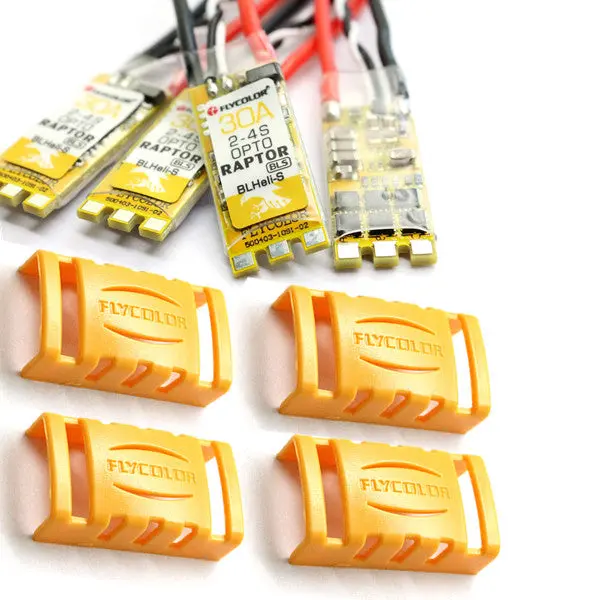 4 Pcs Flycolor Raptor Bls-Pro 30A Blheli_S Bb2 2-4S Dshot600 Esc With Protective Cover For Rc Drone 1