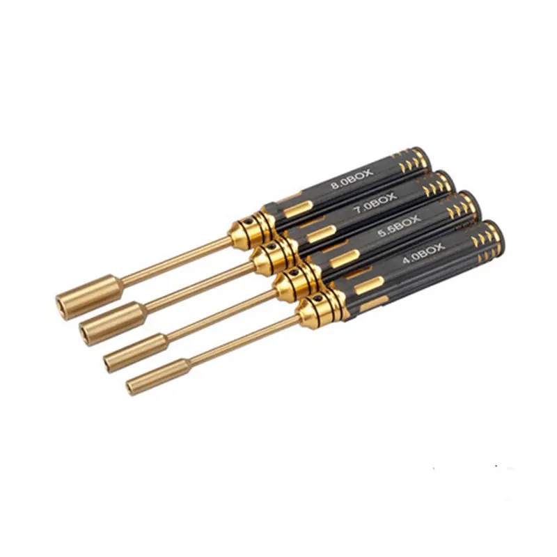 4 Pcs Hss Titanium M2 M3 M4 M5 Hexagonal Screwdriver With Socket For Rc Drone 1