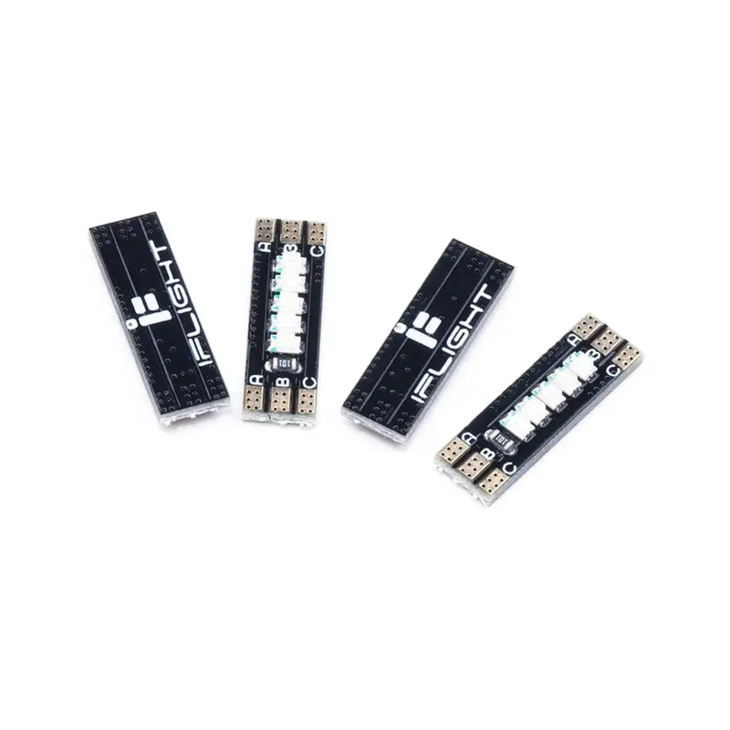 4 Pcs Iflight 2-4S Rgb Led Strip Light 5 Bits Red Bule Green For Rc Drone Fpv Racing 1