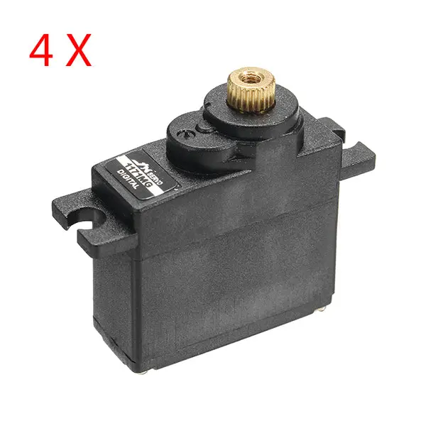 4 Pcs Jx Pdi-1171Mg 17G Metal Gear Core Motor Micro Digital Servo For Rc Models 1
