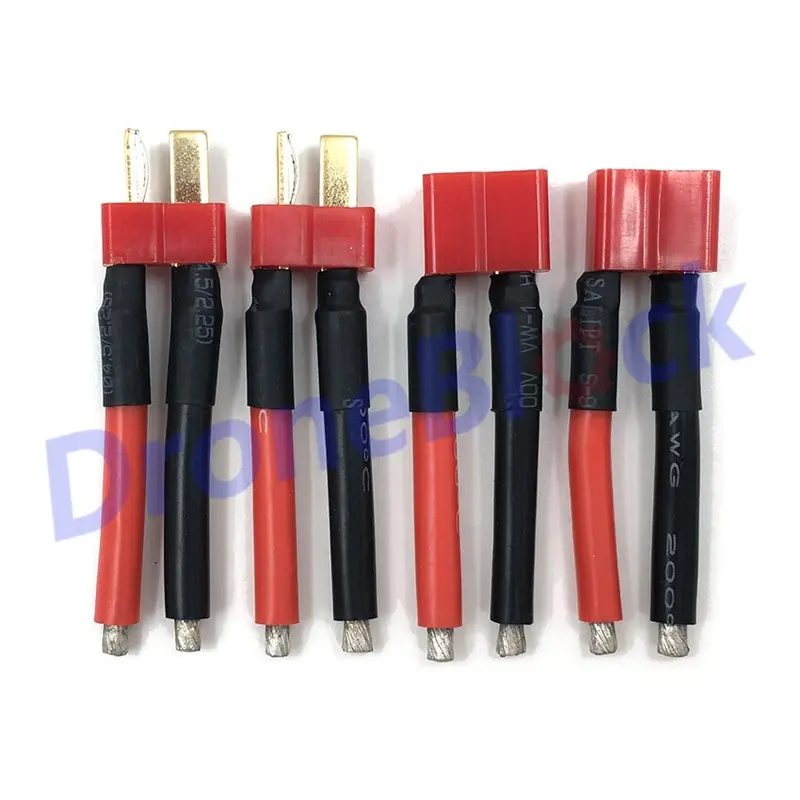 4 Pcs T Plug 14Awg/12Awg Male Female Connector Silicone Wire With 40Mm Battery Connect Cable 1
