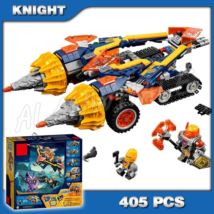 405Pcs Knights Axl's Rumble Maker Model Building Blocks 10703 Assemble Bricks Children Toys Games Nexus Compatible With Lego 1