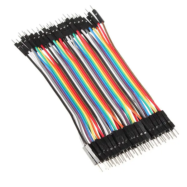 40Pcs 20Cm Male To Male Color Breadboard Cable Jump Wire Jumper 1