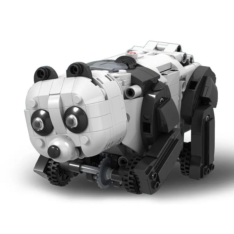 427Pcs Winner Building Block Assemble Button Switch Rc Electric Panda Imitation Animal Robot Educational Creator Diy Model Toy 1