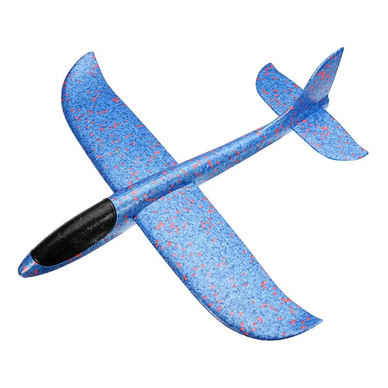 48Cm Big Size Hand Launch Throwing Hand Throw Planes Inertial Foam Epp Airplane Toy Children Plane For Kids Blue Purple Pink 3