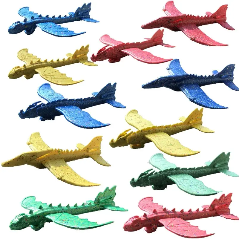 48Cm Hand Launch Throwing Glider Aircraft Inertial Foam Epp Airplane Dinosaur Train Dragon Plane Model Outdoor Educational Toys 1