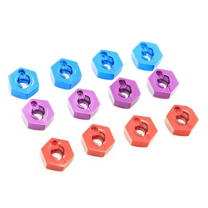4Pcs 12Mm Wheel Hex Drive Hub Adapter Combiner Coupler With Pins Screws For Hsp Hpi Redcat Tamiya Traxxas Rc4wd D90 1/10 Rc Car 1