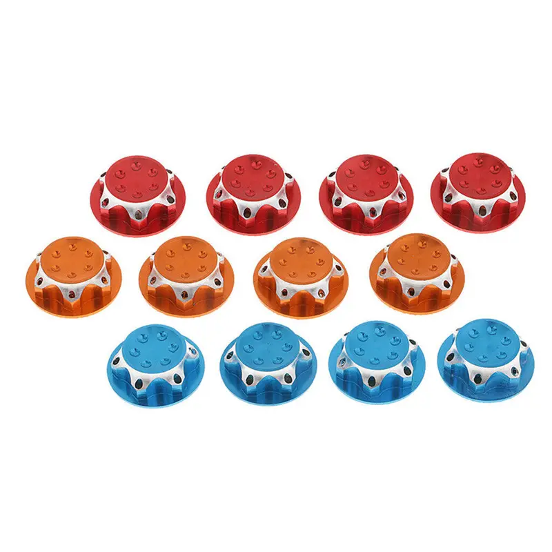 4Pcs 17Mm Dust Resistant Cnc Nut For 1/8 Rc Car Agama Xray Losi Hb Ae Mugen Team C Hsp Zd 1
