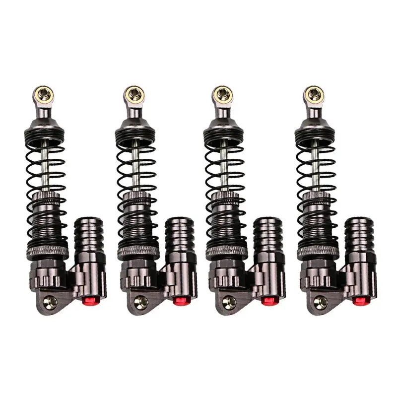 4Pcs Aluminium Alloy 90Mm Absorber Shocks For 1/10 Scale Rc Rock Crawlers Axial Scx10 D90 Truck 1