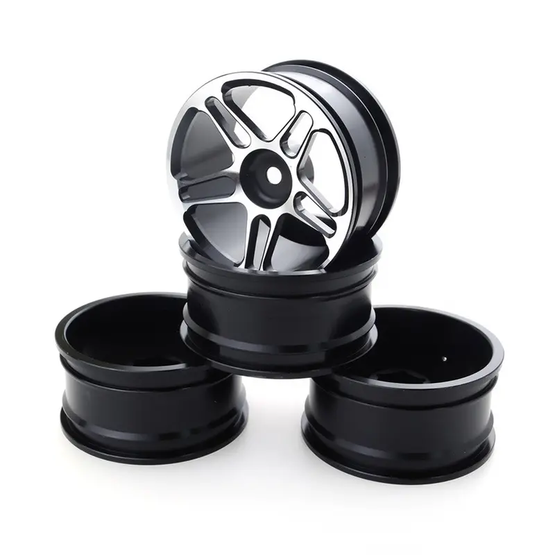 4Pcs Aluminium Alloy Wheel Hubs Diameter 52Mm For Hsp Hpi Kyosho Tamiya Lrp 1/10 Drift Rc Car 1