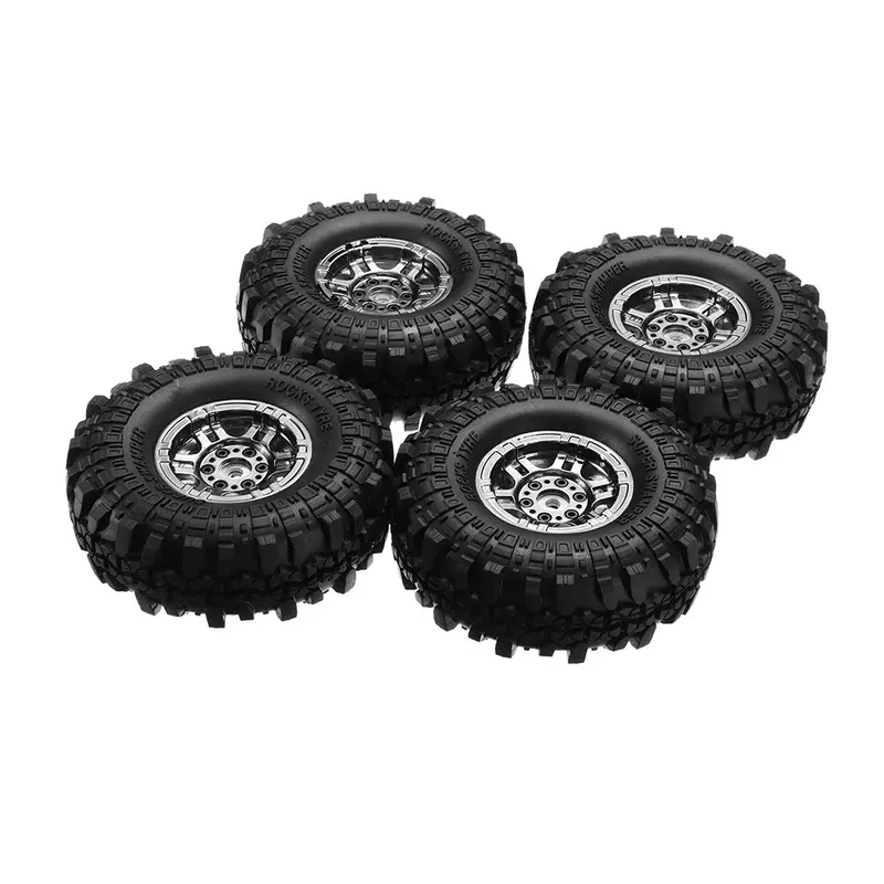 4Pcs Austar Ax-4020 1.9 Inch 110Mm Rc Car Tires With Hub For 1/10 D90 Scx10 Cc01 Rc Car Crawler 1