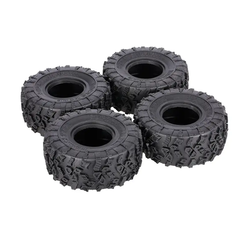 4Pcs Austar Ax-4021 2.2 Inch 1/10 Rock Crawler Tire With Metal Hub For Traxxas Scx10 Axial Rc Car 1