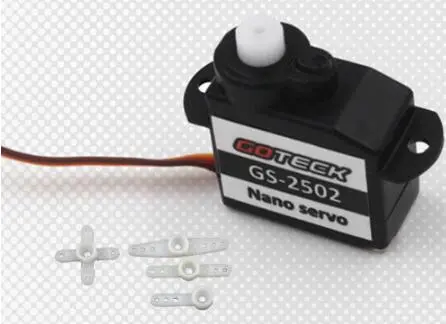 4Pcs Goteck Gs-2502 Plastic Gear Servo 2.2G 2G Gotek For Trex Heli Rc Car Truck 1