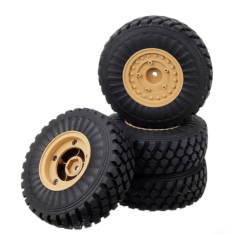4Pcs Hg 6Ass-P06 Tires & Wheels Rims For P602 1/12 Rc Car Model Spare Parts 1