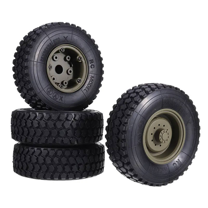 4Pcs Hg 8Ass-01 Spare Tires Wheels Assembly For P801 P802 1/12 Rc Car Vehicles Parts 1
