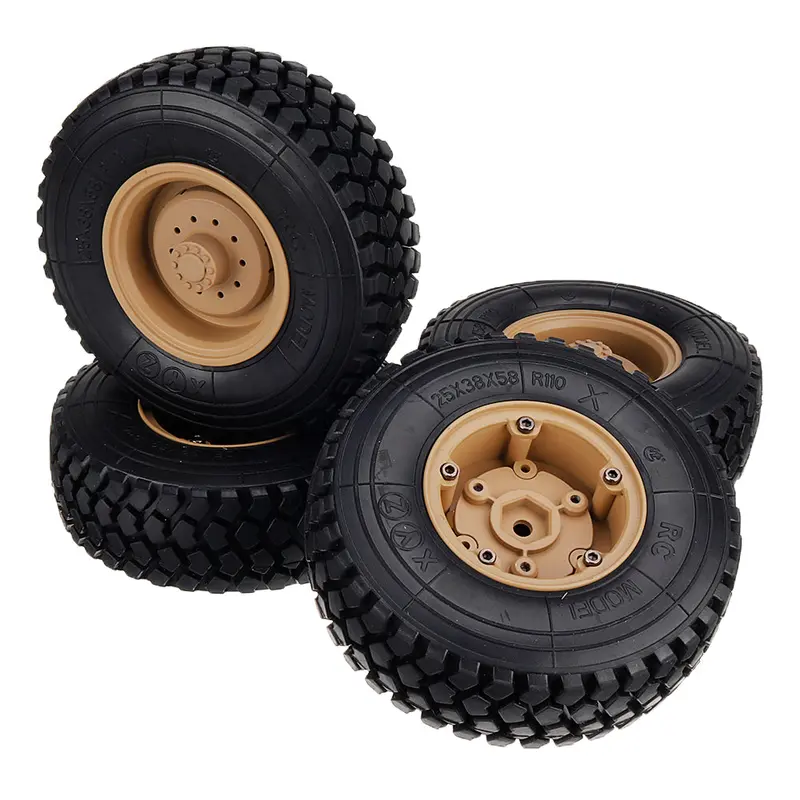 4Pcs Hg 8Ass-115 Main Tires Wheels Assembly For P802 1/12 Rc Car Vehicles Spare Parts 1