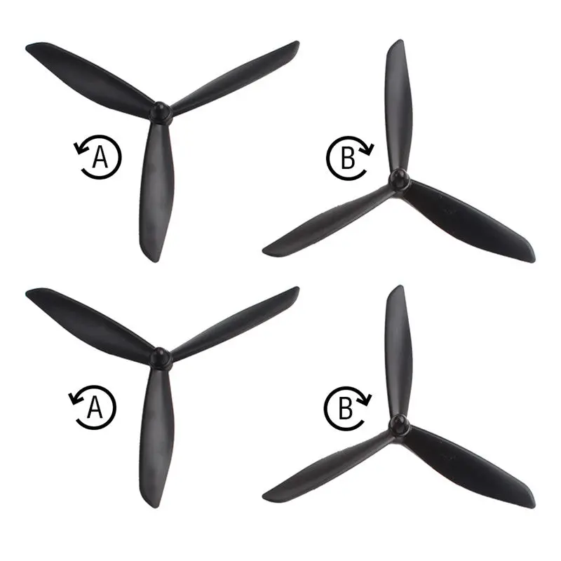 4Pcs Hubsan H109s X4 Spare Parts Upgraded Triangle Propellers Blade Cw Ccw 1