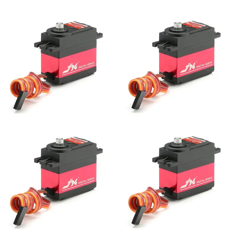 4Pcs Jx Pdi-6221Mg 20Kg Large Torque Digital Standard Servo 180 Degree For Rc Airplane 1