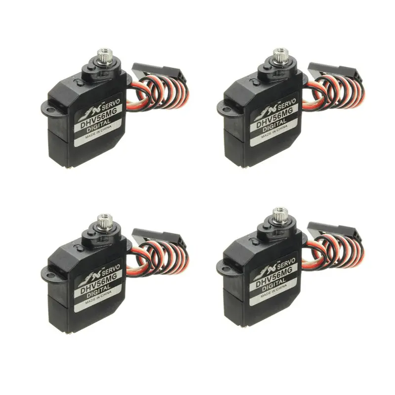 4Pcs Jx Servo Dhv56mg 5.6G Ds Digital Coreless Mg Metal Gear Hv Servo 1.2Kg 0.10Sec For Rc Airplane 1