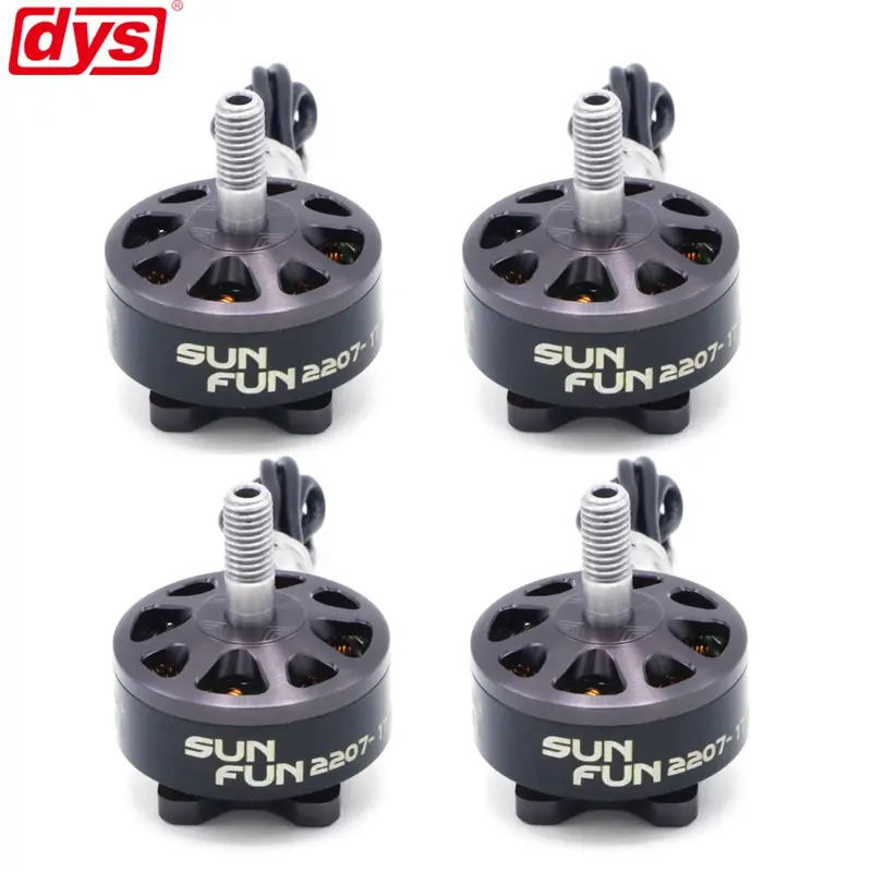 4Pcs/Lot Dys Sun Fun 2207 1750Kv 2450Kv 2750Kv Cw Thread Fpv Racing Brushless Motor For Rc Drone Quadcopter Spare Parts 1
