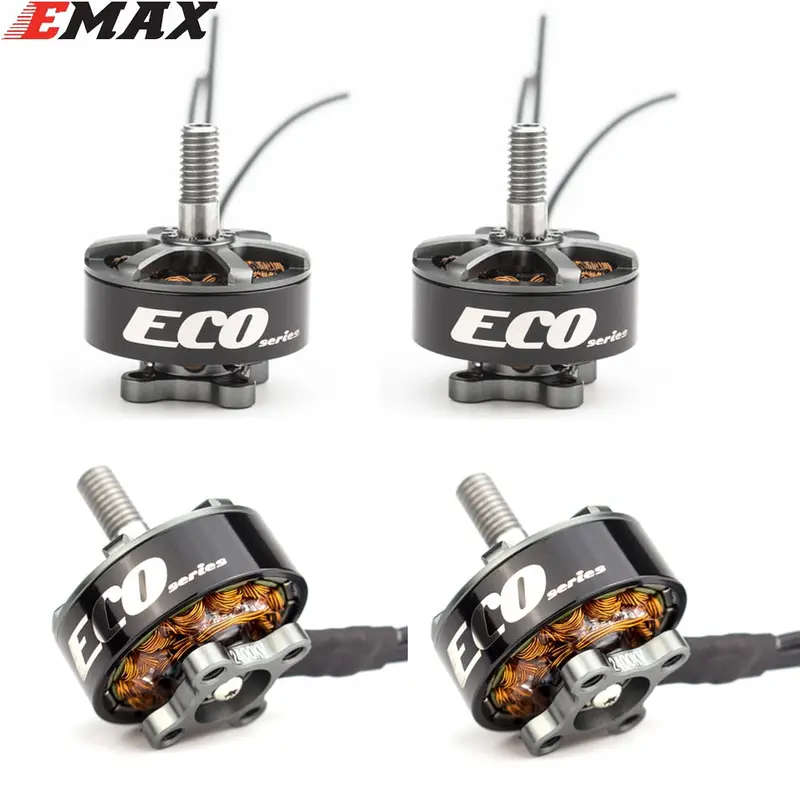 4Pcs/Lot Emax Eco 2207 1700Kv 1900Kv 2400Kv Motor For Fpv Racer Quadcopter Kvadrokopter Rc Drone Aircraft 1